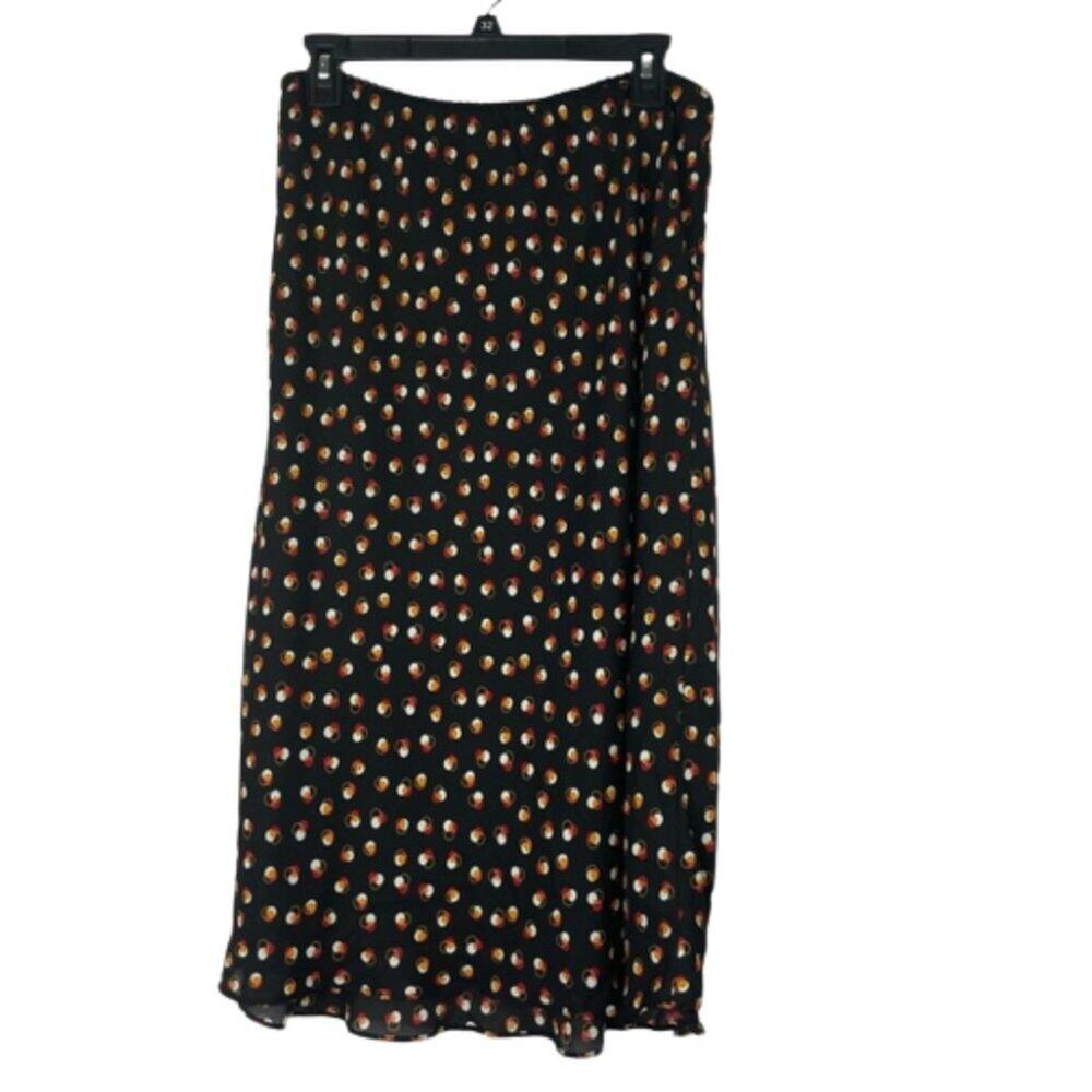 Max Studio black midi skirt size Large